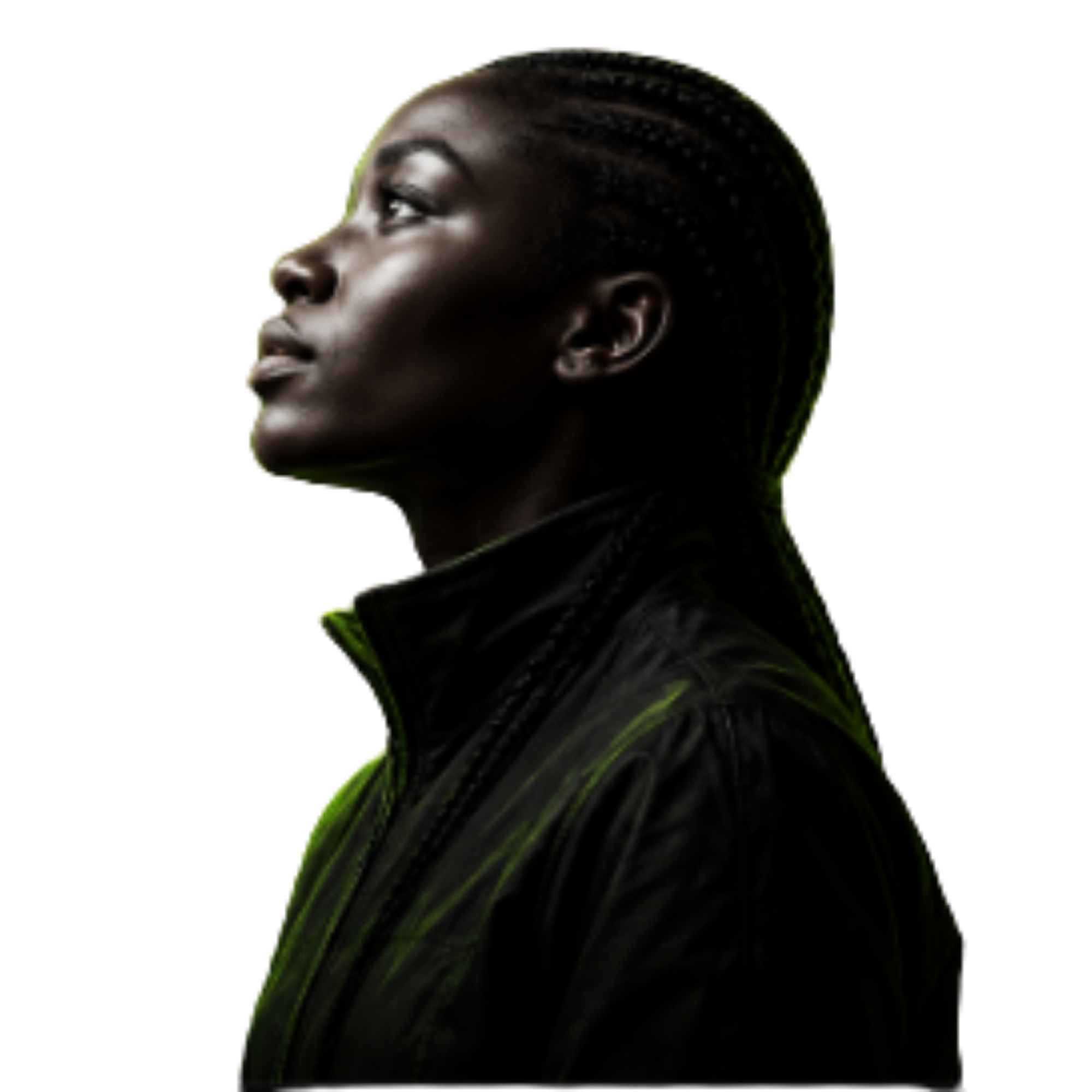 Nigerian woman looking toward the future